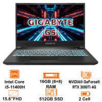 MTXT Gaming Gigabyte G5 GD 51S1123SH Intel Core I5-11400H/16GB(8+8)/512GB SSD/15.6 FHD IPS 144Hz/VGA GF RTX3050 4GB/Win10H/Black
