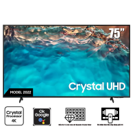 TV Samsung 75-inch 4K BU8000 - Bộ xử lý Crystal 4K,Thiết kế AirSlim,Bixby, Amazon Alexa và Google Assistant, 2022