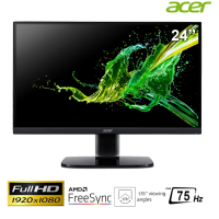 Màn hình Acer 24-inch KA242Y - VA 1920 x 1080, 75Hz; 1ms, 250cd/m2; VGA + HDMI (kèm cáp)