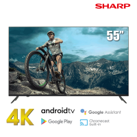 Tivi Sharp 55'' 4T-C55EK2X ( 4K, android 11, voice seach, Dolby Atmos/vision , tràn viền 3 cạnh