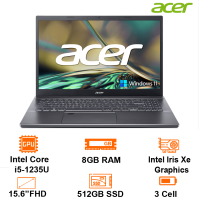Laptop Acer Aspire 5 A515-57-52Y2 - Gray - 15.6 FHD IPS; I5-1235U; 8GB(4+4); 512GB SSD +1 M.2; Wifi6+BT5.2; Alu-A; LedKB; Win11H; 1Y (NX.K3KSV.003)