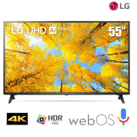 TV LG 55-inch 4K UQ7500 - webOS; HDR10 Pro; Loa 2.0 20W; Voice seach (mua thêm AN-MR22GN)