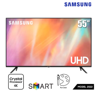 TV Samsung 55-inch 4K AU7002 2022 tràn viền - Tizen; PQI 2000; HDR 10+; Loa 2.0 20W; Dày 74mm