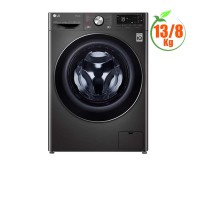 Máy giặt sấy LG 13kg/8kg cửa trước AI DD™ FV1413H3BA (Inverter,tự động phân bổ giặt xả,Màu: Đen