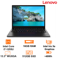Laptop Lenovo Thinkpad L13 Gen 3 -Black- 13.3" WUXGA IPS 500nits; Intel Core i7-1255U; 16GB 3200; 512GB PCIe M.2 2242; Wifi6+BT5.1; Alu A+ GFRP D; Led Key; Pin 46Wh; 1.2Kg; MIL-STD-810H; Dos ; 3Y (21B3005YVA)