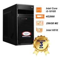 Bộ linh kiện máy tính CPC-NM24D18: Intel Core i3-10105/H510/4G2666/256GB SSD M.2/Wifi/noDVD/HDMI+VGA/Tower/Dos