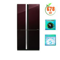 Tủ lạnh Multi 4 cánh Sharp SJ-FX688VG-RD, dung tích 678L, công nghệ Inverter, xuất xứ Thái Lan
