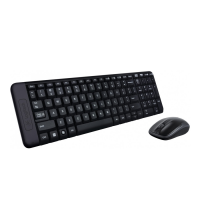 Bộ bàn phím chuột không dây Logitech MK220, mầu đen