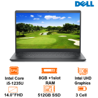 Laptop Dell Vostro 3420 - Gray- 14 FHD WVA; i5-1235U; 8GB+ 1slot; 512GB SSD +2.5; Polyc; WF5+ BT5.2+ Lan; Win11H+ OfficeHS21; 1Y IH (71003348)
