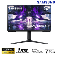 Màn hình Samsung Odyssey 24-inch LS24AG320NEXXV- VA 165Hz 1920x1080; 250cd/m2; 1ms; Display Port+HDMI(cap DP)