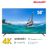 Tivi Sharp 50'' 4T-C55EK2X ( 4K, android 11, voice seach, Dolby Atmos/vision, tràn viền 3 cạnh )