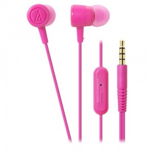 Tai nghe in-ear Audio Technica ATH-CKL220IS- Pink - 1 jack 3,5mm - Smartphone, có Mic
