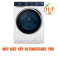 Máy giặt sấy Electrolux 11kg/7.0kg cửa trước inverter EWW1142Q7WB (UltimateCare 700,Sensorwash  AI,UltraMix,HygienicCare  )