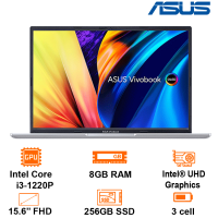 MTXT Asus Vivobook 15X OLED -Silver- 15.6 FHD OLED; Intel Core i3-1220P; 8GB; 256GB; Win11H; 2Y(Pin:12)  (A1503ZA-L1151W)