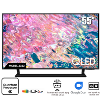TV Samsung 55-inch QLED 4K Q60B - Công nghệ Quantum Dot,đèn nền Dual LED,Multiple Voice Assistants., 2022