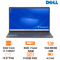 Laptop Dell Vostro 15 3510 - Black - 15.6 FHD WVA; i7-1165G7; 8GB+ 1slot; 512GB SSD+ 2.5; VGA MX350 2GB; Polyc; WF5+ BT5.1+ Lan; Win11H+ OfficeHS21; 1Y IH (7T2YC3)