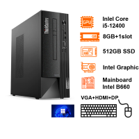 PC Lenovo ThinkCentre Neo 50S(7.4L) Intel Core i5-12400/B660/8GB+1slot/512GB SSD/WL/BT/K&M/VGA+HDMI+DP/Win11H/Black(11T0004WVN)