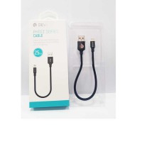 Devia Lightning cable - 25cm; Charge and Data sync; 5V-2.1A (EC088)