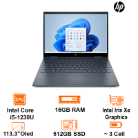 Laptop HP 2 in 1 Envy X360 13-bf0094TU -Space blue- 13.3 OLED Touch 2.8K +Pen; Intel Core i5-1230U; 16GB on 3200Hz; 512GB SSD; Wifi6+ BT5.2; Alu A,B,C; 1.34kg; Win11H; 1Y (76B14PA