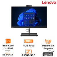 Máy tính AIO Lenovo ThinkCentre Neo 30a 24 Gen3  i3-1220P/8GB/256GB SSD/23.8" FHD/WL/BT/KB/HDMI/Cam/1Y/Win11H/Black/(12B0003RVN)