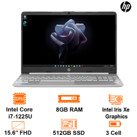 Laptop HP 15S FQ5077TU -Silver- 15.6 FHD; Intel Core i7-1255U; 8GB(4+4) ; 512GB SSD; Wifi5+BT5; Polyc; Win11H; 1Y (6K797PA)
