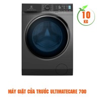 Máy giặt Electrolux 10,0kg cửa trước inverter EWF1042R7SB(Sensor,UltimateCare 700,UltraMix,HygienicCare ,1200rpm,Màu xám )