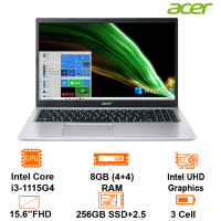 MTXT Acer Aspire 3 A315-58-382Z Intel core i3-1115G4/8GB(4+4)/256GB SSD+ 2.5/15.6" FHD/Win11H/Pure Silver