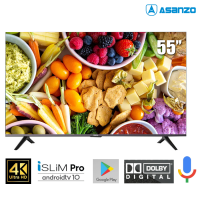 Tivi  Asanzo 55-inch UHD 55U71 smart Islim pro10, 1.07 tỉ màu, voice search ,Android Tivi 10.0