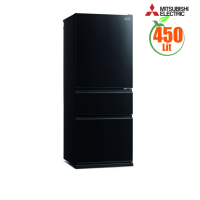 Tủ lạnh Mitsubishi Inverter 450 lít MR-CGX56EP-GBK-V, mặt gương đen, 3 cánh, ngăn đá dưới, làm đá tự động