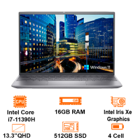 MTXT Dell Inspiron 13 5310 70273577 Silver Intel Core i7-11390H/16GB on/512GB SSD PCIe/13.3 QHD+/FP/Windows11H+OfficeHS21/Silver