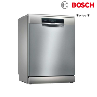 Máy rửa bát độc lập Bosch HMH.SMS8YCi01E, Serie 8, 13 bộ, sấy tăng cường Zeolitth, tự động mở cửa, màu ghi