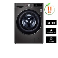 Máy giặt LG 11kg cửa trước AI DD™ FV1411S3B (Inverter,AI DD™ tối ưu hóa chuyển động,Giặt hơi nước Steam+™,Màu: Đen)