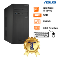 Máy tính để bàn Asus D500TC-5114001460(21.5L) Intel Core i5-11400/B560/8GB DDR4/256GB SSD PCIE/K&M/300W/Dos/3Y