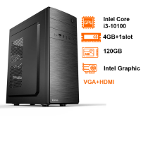 Bộ linh kiện máy tính Value V510-1014D.022 - Intel Core i3-10100/H510/4G2666+ 1slot/120GB SSD/VGA+HDMI/Tower/DOS
