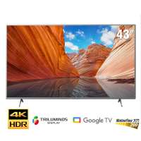 TV Sony 43-inch 4K X80J viền bạc - Google TV; LED nền; XR200; Triluminos Pro; BT4.2; Loa 2.0 20W