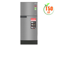 Tủ lạnh Sharp 150L inverter SJ-X176E-SL(2 ngăn,Ngăn đông:trên,Màu sắc:Bạc giống thép không gỉ)