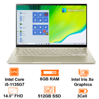 MTXT Acer A514-54-59QK Intel Core i5-1135G7/8GB/512GB SSD/14 FHD/Alup/Win11SL/Gold