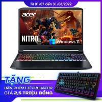 MTXT Acer Gaming Nitro 5 AN515-45-R86D R7-5800H/8GB+1Slot/512GBSSD/15.6 FHD 144Hz/VGA 6G RTX3060/Win11H/Black(NH.QBCSV.005)