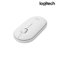 Chuột không dây Logitech PEBBLE M350 - Bluetooth & Wireless 2.4GHz, màu trắng,AA,910-005600