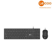 Bộ bàn phím chuột vi tính có dây Lecoo CM102 - USB, Màu đen