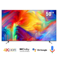 TV TCL 50-inch 4K P737 viền kim loại - Google TV; Dolby Vision/Atmos; Google Duo; Loa 30W;  Hands-free Voice Control