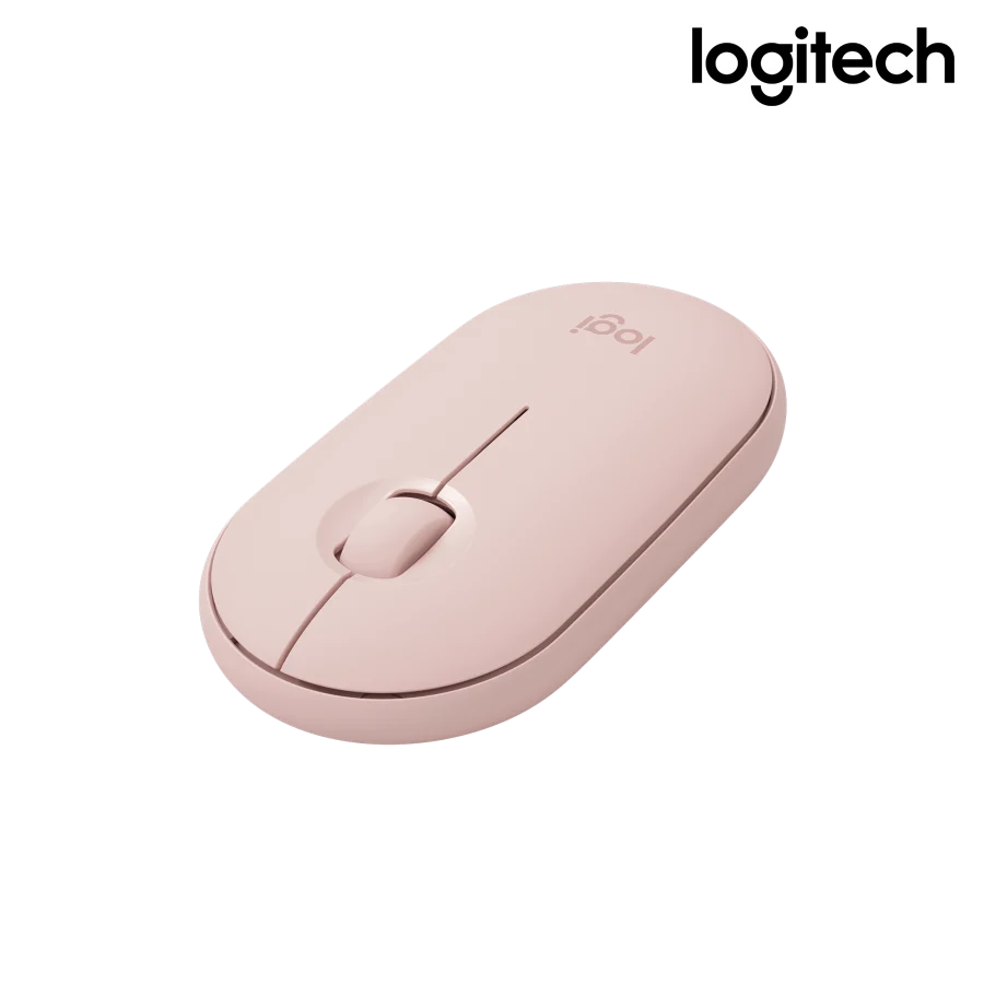 Chuột không Logitech PEBBLE - Bluetooth & Wireless 2.4GHz, màu hồng,AA,910-005601 - CPN Việt Nam