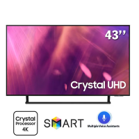 TV Samsung 43-inch 4K AU9000 - Tizen™,Bộ xử lý Crystal 4K,Thiết kế AirSlim,Bixby,Multiple Voice Assistants,chất âm 3D