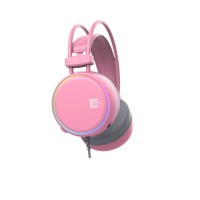 Tai nghe chùm đầu gaming 7.1 Zidli  FCORE RGB FH11U - MIC, USB, màu hồng