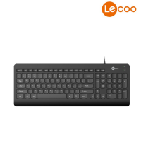 Bàn phím Lecoo KB103 - màu đen - USB 2.0; 103 phím; dây 120cm; tương thích Windows / Mac / Android