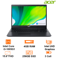 Laptop Acer Aspire 3 A315-57-379K - Đen- 15.6 FHD; I3-1005G1; 4GB on+ 1slot; 256GB SSD +1 M.2+ 1 HDD; Wifi5+BT4.2; Polyc; Win11H; 1Y (NX.KAGSV.001)