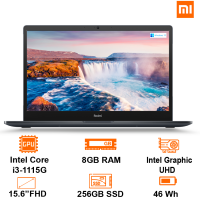 Laptop Xiaomi Redmibook 15 - Black- 15.6 FHD; Intel Core i3-1115G4; 8GB; 256GB; WF5+ BT5; Alu; Win11H; 1Y (JYU4505AP)
