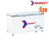 Tủ đông Sanaky 530L Inverter VH-6699HY4K cánh kính cường lực (1 ngăn đông,2 cánh,Dàn:Đồng)