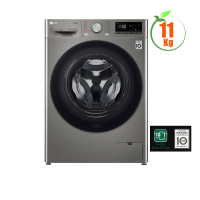Máy giặt LG 11kg cửa trước AI DD™ FV1411S4P (Inverter,AI DD™ tối ưu hóa chuyển động,Giặt hơi nước Steam+™,Màu:Ghi xám)