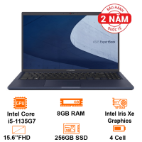 MTXT Asus ExpertBook B1500CEAE-EJ2646T Intel Core i5-1135G7/8GB/256GB SSD/15.6 FHD/WF6/FP/HDMI+VGA+Lan/Mouse+Túi/Win10H/Black